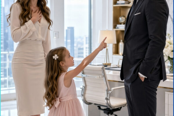 My Six-Year-Old Looked at My Ice-Cold Billionaire Boss and Said, “You’...