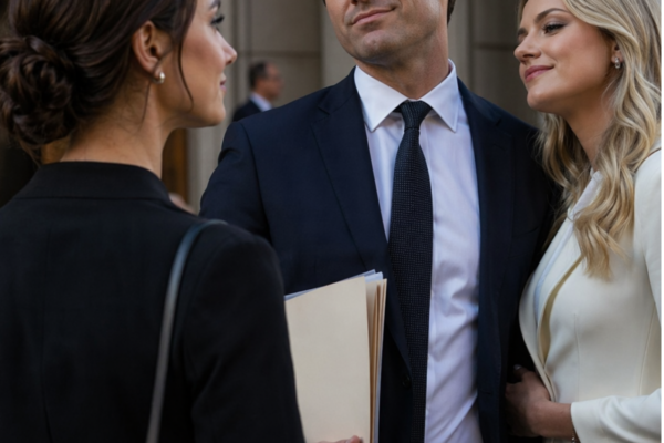 HE WALKED OUT OF DIVORCE COURT WITH THE HOUSE, THE CARS, THE LAND, AND...